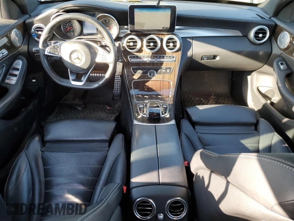 2016 Mercedes-Benz C 450 AMG with VIN 55SWF6EB8GU142712, listed as a Copart auction lot 47525155 with 118,110 mi miles and Salvage Title. Bid and sale history available at carsss.com. Image 8.