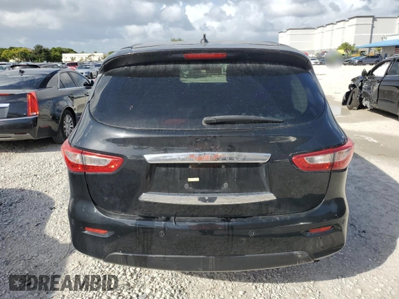 2013 Infiniti JX35 with VIN 5N1AL0MM4DC311746, listed as a Copart auction lot 79057304 with 153,074 mi miles and Salvage Title. Bid and sale history available at carsss.com. Image 6.