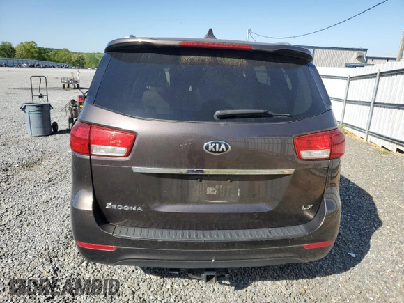 2015 Kia Sedona LX with VIN KNDMB5C10F6043501, listed as a Copart auction lot 52859205 with 197,040 mi miles and Salvage Title. Bid and sale history available at DreamBid. Image 6.