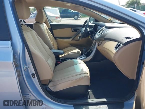 2012 Hyundai Elantra Limited with VIN KMHDH4AE4CU312973, listed as a IAAI auction lot 42453300 with 99,252 mi miles and . Bid and sale history available at DreamBid. Image 5.