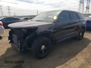 2021 Ford Police Interceptor Utility z VIN 1FM5K8AB6MGC00422, wystawiony jako Copart lot #55836715 z przebiegiem 75 002 mil mil oraz Szkoda całkowita • Salvage title. Historia ofert i sprzedaży dostępna na DreamBid. Obrazek 1.