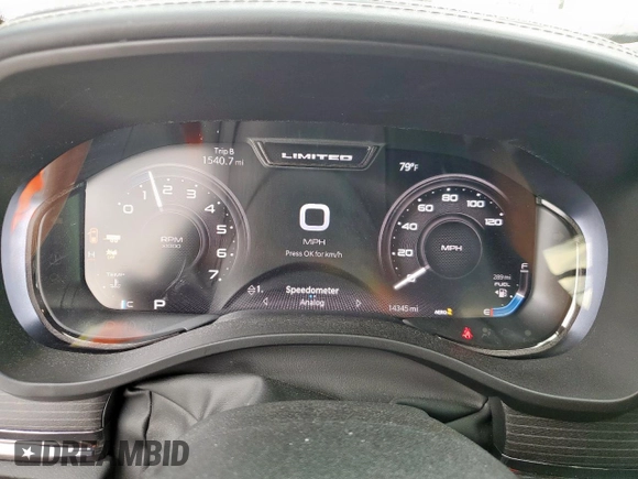 2023 Ram 1500 Limited with VIN 1C6SRFHT7PN564426, listed as a Copart auction lot 57902525 with 14,345 mi miles and Salvage title. Bid and sale history available at DreamBid. Image 9.