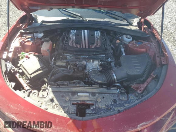 2021 Chevrolet Camaro ZL1 with VIN 1G1FJ1R61M0123258, listed as a Copart auction lot 74053014 with 14,277 mi miles and Salvage Title. Bid and sale history available at carsss.com. Image 11.