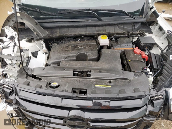 2024 Nissan Pathfinder SL with VIN 5N1DR3CA4RC309586, listed as a Copart auction lot 60313545 with 6,167 mi miles and Salvage title. Bid and sale history available at DreamBid. Image 12.
