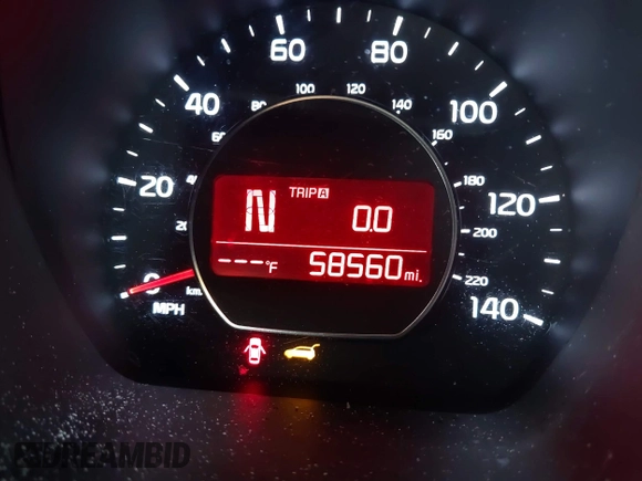 2019 Kia Soul with VIN KNDJN2A22K7685873, listed as a IAAI auction lot 41947273 with 58,560 mi miles and . Bid and sale history available at DreamBid. Image 16.