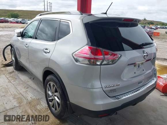2014 Nissan Rogue SL with VIN 5N1AT2MV5EC873791, listed as a IAAI auction lot 41287168 with 120,694 mi miles. Bid and sale history available at carsss.com. Image 3.