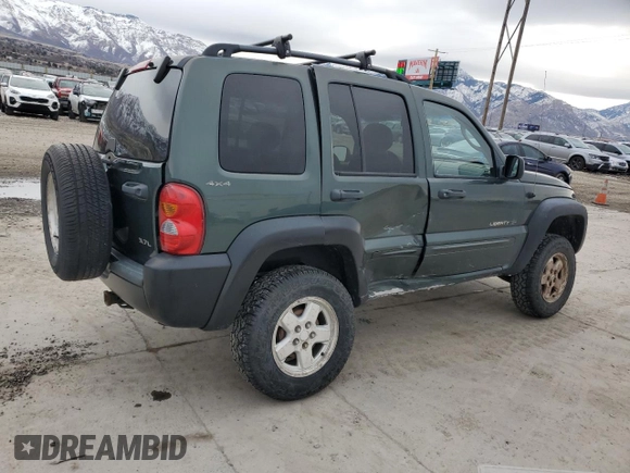 2002 Jeep Liberty Limited with VIN 1J4GL58K52W220933, listed as a Copart auction lot 49211765 with 189,095 mi miles and Salvage title. Bid and sale history available at DreamBid. Image 3.