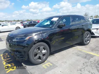 2025 Land Rover Range Rover Velar Dynamic SE with VIN SALYL2EX8SA810607, listed as a IAAI auction lot 41568626 with 565 mi miles and . Bid and sale history available at DreamBid. Image 2.