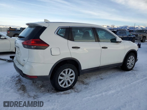 2017 Nissan Rogue SV with VIN KNMAT2MV6HP573601, listed as a Copart auction lot 45117385 with 70,856 mi miles and Salvage Title. Bid and sale history available at carsss.com. Image 3.