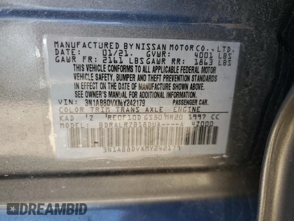 2021 Nissan Sentra SR with VIN 3N1AB8DVXMY242179, listed as a Copart auction lot 48804165 with 54,948 mi miles and Salvage Title. Bid and sale history available at carsss.com. Image 12.