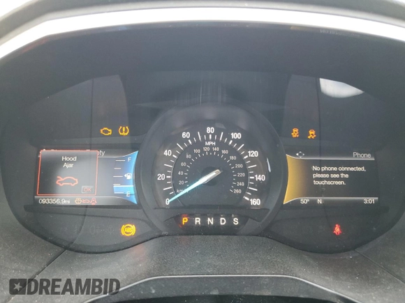 2016 Ford Edge Titanium with VIN 2FMPK3K81GBB99609, listed as a Copart auction lot 53101505 with 93,356 mi miles and Salvage Title. Bid and sale history available at carsss.com. Image 9.