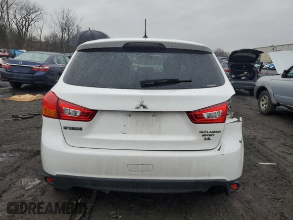 2015 Mitsubishi Outlander Sport 2.4 ES with VIN 4A4AR3AW5FE058205, listed as a Copart auction lot 46650375 with 0 mi miles and Salvage Title. Bid and sale history available at carsss.com. Image 6.