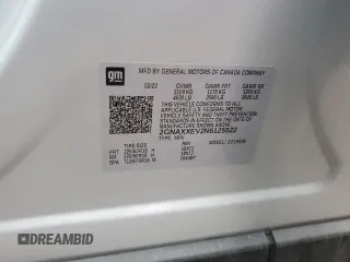 2022 Chevrolet Equinox Premier z VIN 2GNAXXEV2N6125522, wystawiony jako Copart lot #57953625 z przebiegiem 91 865 mil mil oraz Czysty tytuł • Clean title. Historia ofert i sprzedaży dostępna na DreamBid. Obrazek 14.