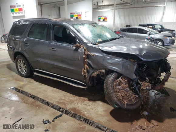 2017 Dodge Durango SXT with VIN 1C4RDJAG6HC733001, listed as a Copart auction lot 46044875 with 80,702 mi miles and Salvage Title. Bid and sale history available at carsss.com. Image 4.