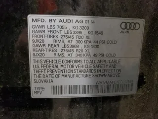 2014 Audi Q7 3.0L TDI Prestige with VIN WA1VMAFE7ED014569, listed as a Copart auction lot 42520335 with 194,120 mi miles and Clean Title. Bid and sale history available at carsss.com. Image 13.