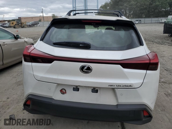 2023 Lexus UX 250h Premium with VIN JTHP9JBH1P2069256, listed as a Copart auction lot 72740784 with Not provided miles and Salvage title. Bid and sale history available at DreamBid. Image 6.