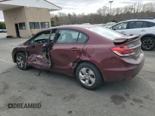 2014 Honda Civic Sedan LX with VIN 2HGFB2F5XEH500349, listed as a Copart auction lot 54086745 with 75,247 mi miles and Salvage Title. Bid and sale history available at carsss.com. Image 2.