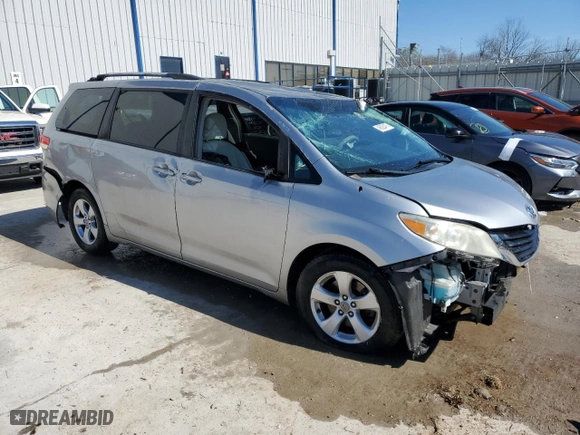 2011 Toyota Sienna LE AAS with VIN 5TDKK3DC5BS009950, listed as a Copart auction lot 46525475 with 0 mi miles and Non Repairable. Bid and sale history available at carsss.com. Image 4.