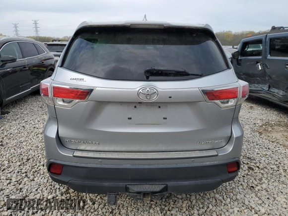 2016 Toyota Highlander Limited with VIN 5TDDKRFH2GS236685, listed as a Copart auction lot 50680295 with 174,537 mi miles and Salvage title. Bid and sale history available at DreamBid. Image 6.