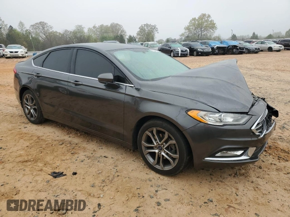 2017 Ford Fusion S with VIN 3FA6P0G78HR339132, listed as a Copart auction lot 51524595 with 101,345 mi miles and Salvage Title. Bid and sale history available at DreamBid. Image 4.