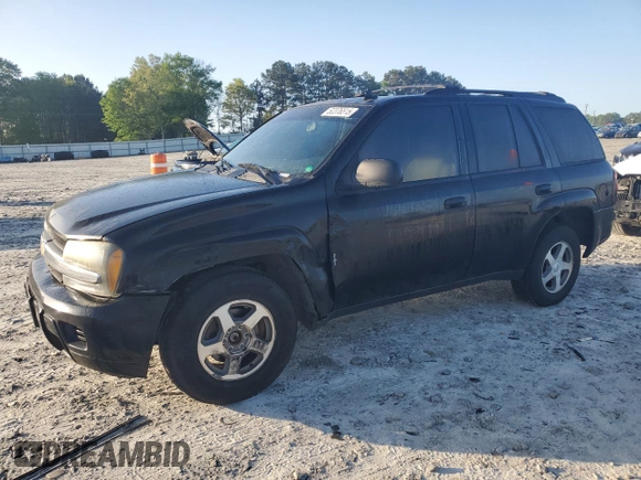 2006 Chevrolet TrailBlazer LS with VIN 1GNDT13SX62116225, listed as a Copart auction lot 52376515 with 225,855 mi miles and Salvage Title. Bid and sale history available at carsss.com. Image 1.