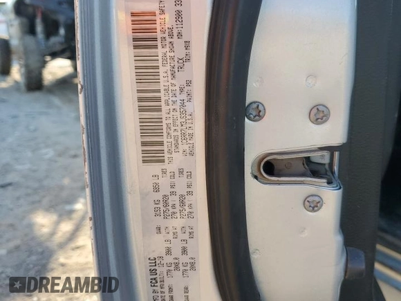 2018 Ram 1500 Big Horn with VIN 1C6RR7LM3JS357044, listed as a Copart auction lot 73511544 with 127,060 mi miles and Salvage Title. Bid and sale history available at carsss.com. Image 15.
