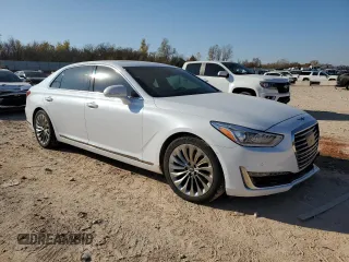 2018 Genesis G90 3.3T Premium with VIN KMHG34JA7JU041140, listed as a Copart auction lot 83020974 with 30,123 mi miles and Salvage Title. Bid and sale history available at carsss.com. Image 4.