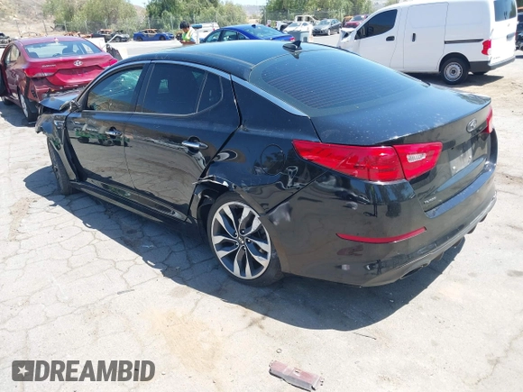 2015 Kia Optima SX Turbo with VIN 5XXGR4A66FG368012, listed as a IAAI auction lot 42281255 with 133,809 mi miles and . Bid and sale history available at DreamBid. Image 3.