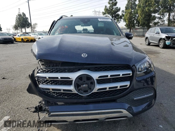2021 Mercedes-Benz GLS 450 with VIN 4JGFF5KE9MA380689, listed as a Copart auction lot 43480605 with 52,217 mi miles and Salvage title. Bid and sale history available at DreamBid. Image 5.