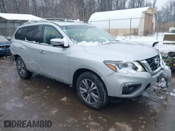 2017 Nissan Pathfinder SV with VIN 5N1DR2MM2HC625876, listed as a IAAI auction lot 41564057 with 168,235 mi miles. Bid and sale history available at carsss.com. Image 1.