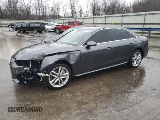 2021 Audi A4 S line Premium with VIN WAUDAAF40MN002805, listed as a Copart auction lot 85194784 with 40,734 mi miles and Salvage Title. Bid and sale history available at DreamBid. Image 1.
