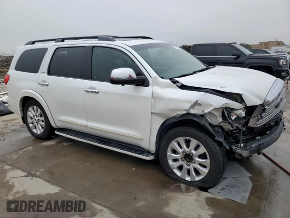 2008 Toyota Sequoia Platinum with VIN 5TDZY67A18S013172, listed as a Copart auction lot 44374215 with 260,701 mi miles and Salvage Title. Bid and sale history available at carsss.com. Image 4.