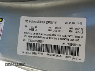 2006 Chrysler Sebring Touring z VIN 1C3EL55R86N282647, wystawiony jako Copart lot #56222535 z przebiegiem 126 385 mil mil oraz Szkody całkowita. Historia ofert i sprzedaży dostępna na DreamBid. Obrazek 12.