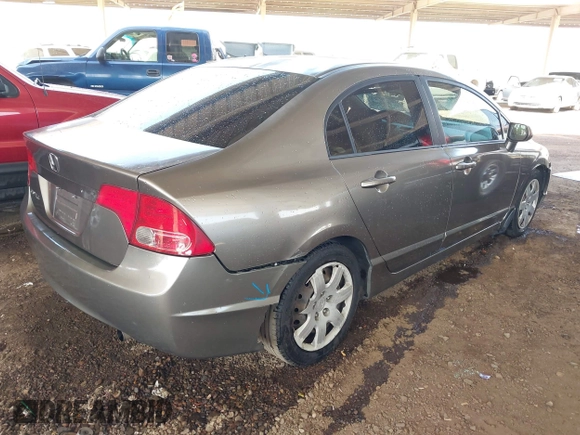 2008 Honda Civic LX with VIN 2HGFA16598H324556, listed as a IAAI auction lot 41693017 with 181,523 mi miles and . Bid and sale history available at DreamBid. Image 4.