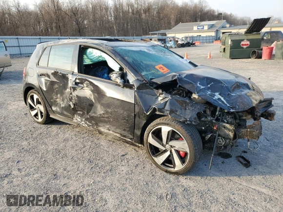 2018 Volkswagen Golf GTI S with VIN 3VW547AU7JM278684, listed as a Copart auction lot 48867415 with 0 mi miles and Salvage Title. Bid and sale history available at carsss.com. Image 4.