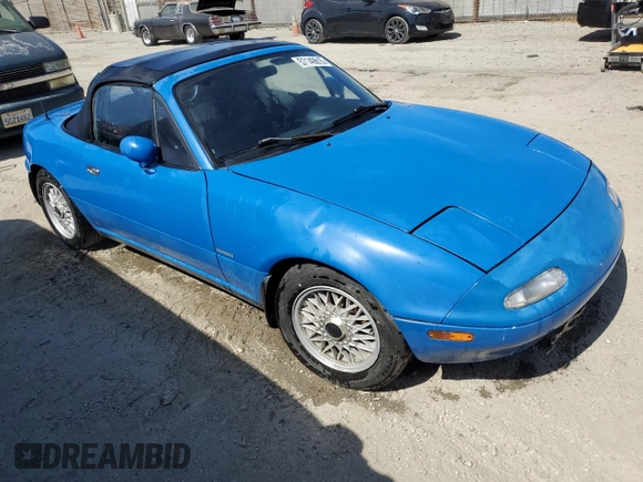 1991 Mazda MX-5 Miata Special Edition z VIN JM1NA3510M1218378, wystawiony jako Copart lot #57149615 z przebiegiem 147 632 mil mil oraz Czysty tytuł • Clean title. Historia ofert i sprzedaży dostępna na DreamBid. Obrazek 5.