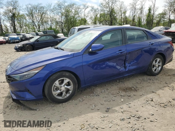 2023 Hyundai Elantra SE with VIN 5NPLL4AG5PH119523, listed as a Copart auction lot 53749925 with 17,459 mi miles and Salvage title. Bid and sale history available at DreamBid. Image 1.