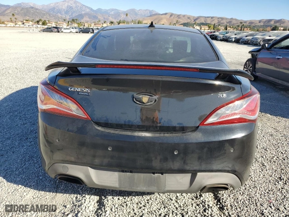 2016 Hyundai Genesis Coupe 3.8L Ultimate with VIN KMHHU6KJXGU136909, listed as a Copart auction lot 87449384 with 169,586 mi miles and Salvage Title. Bid and sale history available at carsss.com. Image 6.
