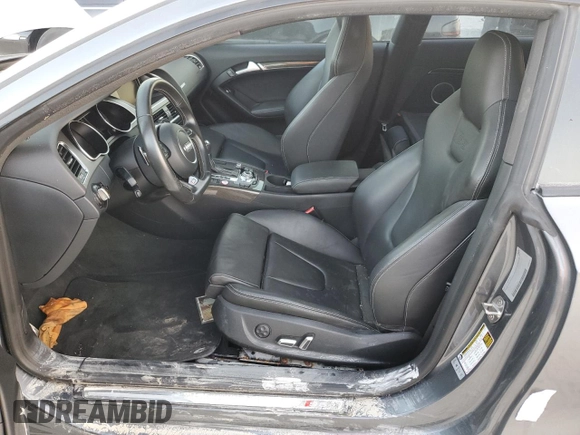 2014 Audi S5 Premium Plus with VIN WAUCGAFR7EA011581, listed as a Copart auction lot 75203614 with 0 mi miles and Salvage Title. Bid and sale history available at carsss.com. Image 7.
