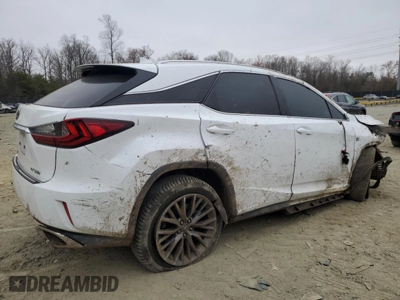 2017 Lexus RX with VIN 2T2BZMCA3HC106448, listed as a Copart auction lot 48608475 with 0 mi miles and Salvage Title. Bid and sale history available at carsss.com. Image 3.
