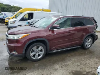 2016 Toyota Highlander Hybrid Limited with VIN 5TDDCRFH5GS014218, listed as a Copart auction lot 71831924 with 128,058 mi miles and Salvage Title. Bid and sale history available at carsss.com. Image 1.