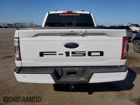 2022 Ford F-150 XL with VIN 1FTFW1ED7NFA98717, listed as a Copart auction lot 48996135 with 75,748 mi miles and Salvage Title. Bid and sale history available at carsss.com. Image 6.
