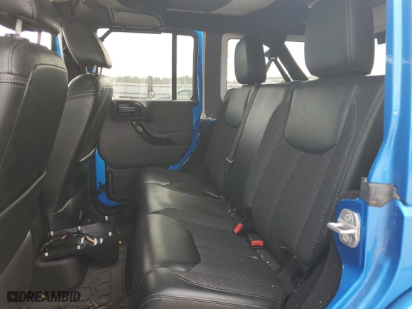 2016 Jeep Wrangler Unlimited Sahara with VIN 1C4BJWEG9GL235505, listed as a Copart auction lot 46506975 with 93,959 mi miles and Salvage Title. Bid and sale history available at carsss.com. Image 10.