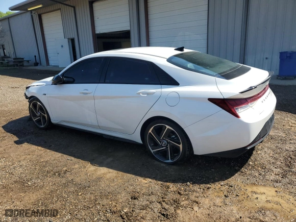 2023 Hyundai Elantra N Line with VIN KMHLR4AF8PU558285, listed as a Copart auction lot 52136515 with 66,474 mi miles and Clean Title. Bid and sale history available at carsss.com. Image 2.