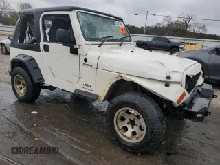 2006 Jeep Wrangler Sport Right Hand Drive with VIN 1J4F449S66P733349, listed as a Copart auction lot 80022794 with 194,692 mi miles and Salvage Title. Bid and sale history available at carsss.com. Image 4.