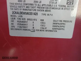 2010 Chevrolet Equinox LT w/1LT with VIN 2CNALDEW9A6351428, listed as a Copart auction lot 48773065 with 177,562 mi miles and Non Repairable. Bid and sale history available at carsss.com. Image 14.