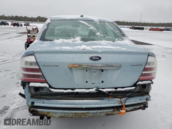 2008 Ford Taurus Limited with VIN 1FAHP25W18G114475, listed as a Copart auction lot 43776945 with 85,782 mi miles and Salvage Title. Bid and sale history available at DreamBid. Image 6.