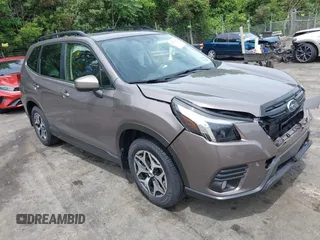 2023 Subaru Forester Premium with VIN JF2SKAEC0PH536648, listed as a IAAI auction lot 42319329 with 24,762 mi miles and . Bid and sale history available at DreamBid. Image 1.