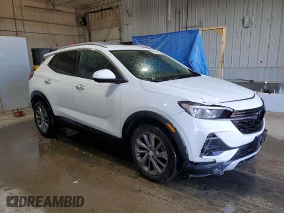 2022 Buick Encore GX Select with VIN KL4MMESL7NB081708, listed as a Copart auction lot 53877565 with 37,083 mi miles and Salvage title. Bid and sale history available at DreamBid. Image 4.