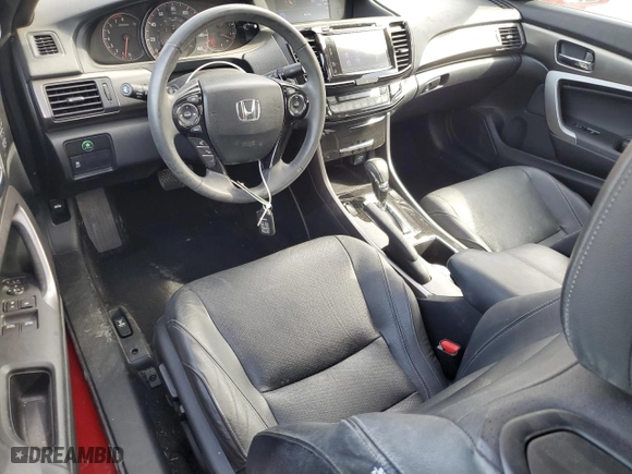 2017 Honda Accord Coupe EX-L V6 with VIN 1HGCT2B86HA003527, listed as a Copart auction lot 42626015 with 24,210 mi miles and Salvage Title. Bid and sale history available at carsss.com. Image 8.